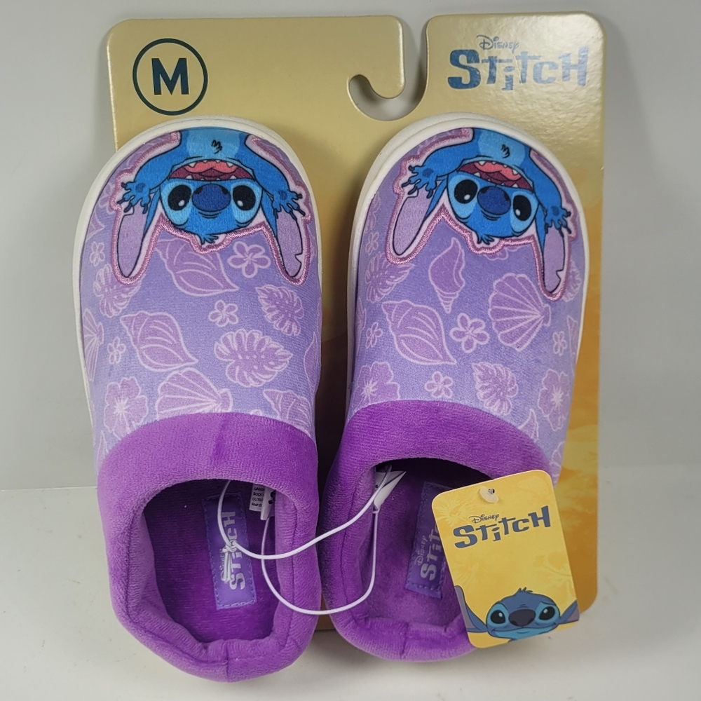 Disney Stitch Kids Slippers - Purple